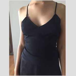 Gianni Versace black Top With Spaghetti Straps